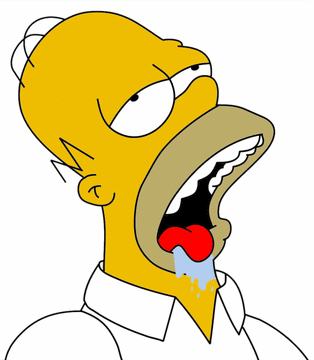 Homer drooling
