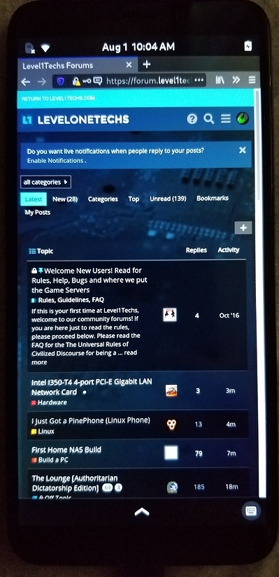 Linux Phone Hub - Linux - Level1Techs Forums