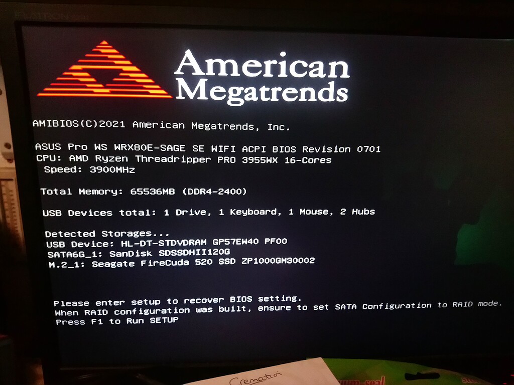 Asus WRX80 loading device drivers in windows setup Motherboards