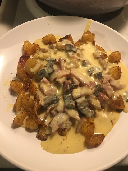 bacon mushroom cheesy potatoes 7