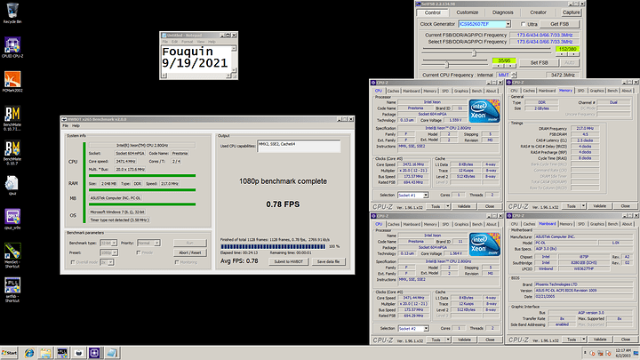 Xeon DP 2800 - 0.78FPS x265 1080p - 3472MHz