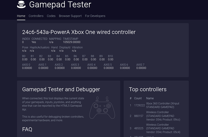 Screenshot_2020-08-17 Gamepad Tester - Check Controllers and Joysticks Online