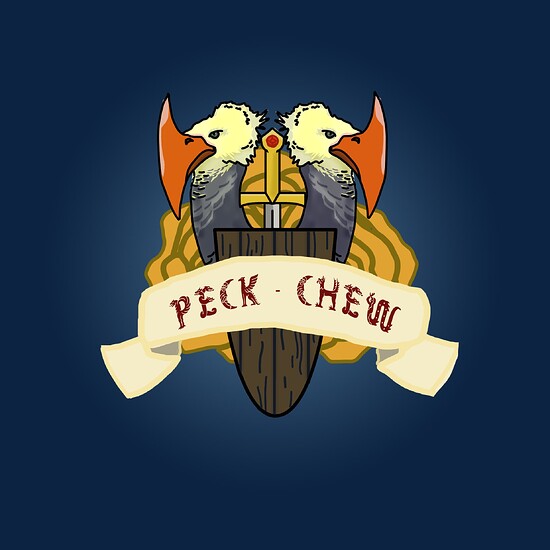 peck and chew