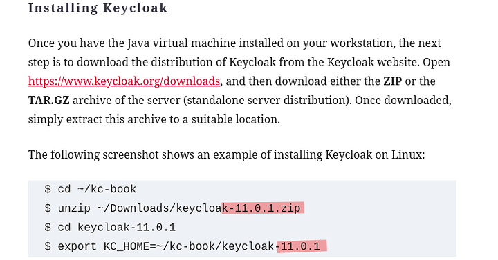 keycloak 11 in the text