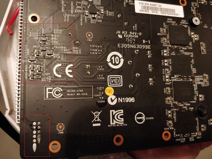 GTX 970 back - marked up-close