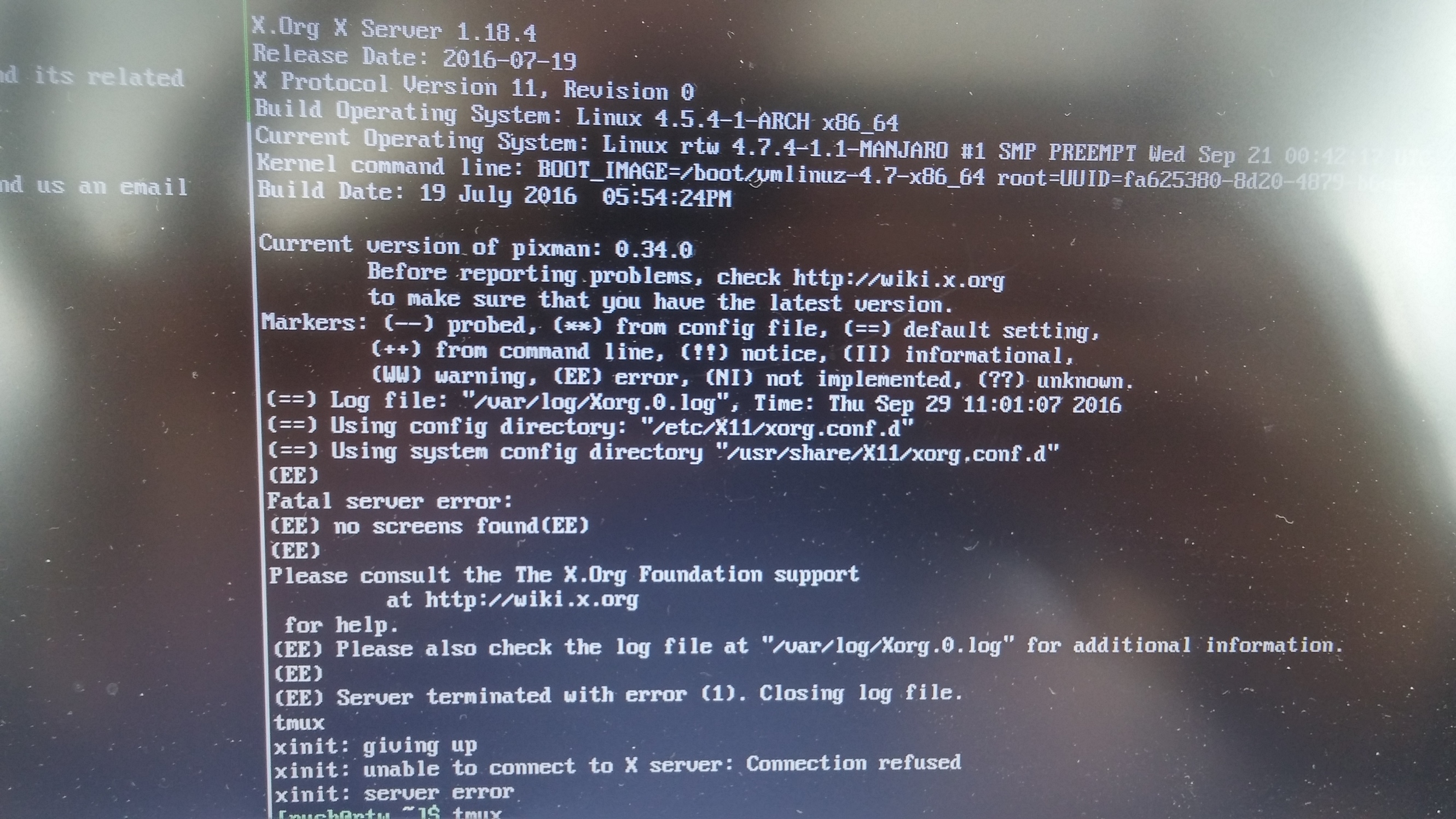 Update broke linux xorg server - Linux - Level1Techs Forums