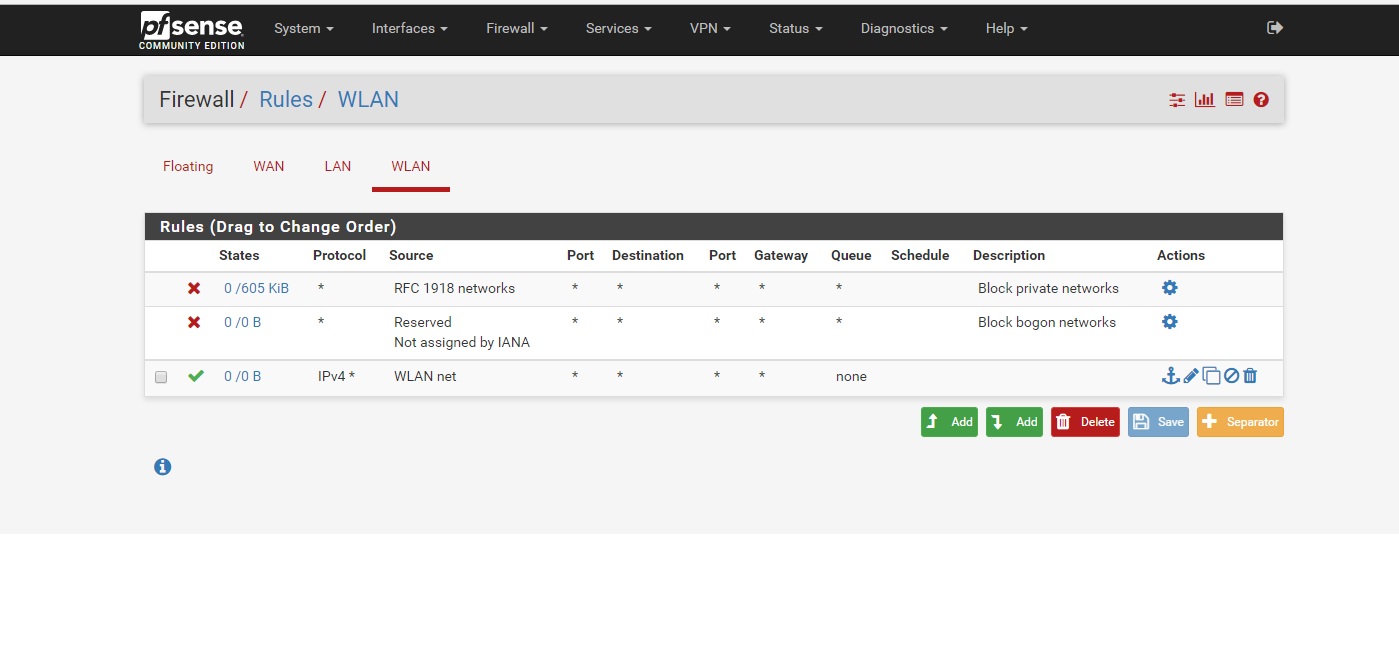 Pfsense lan