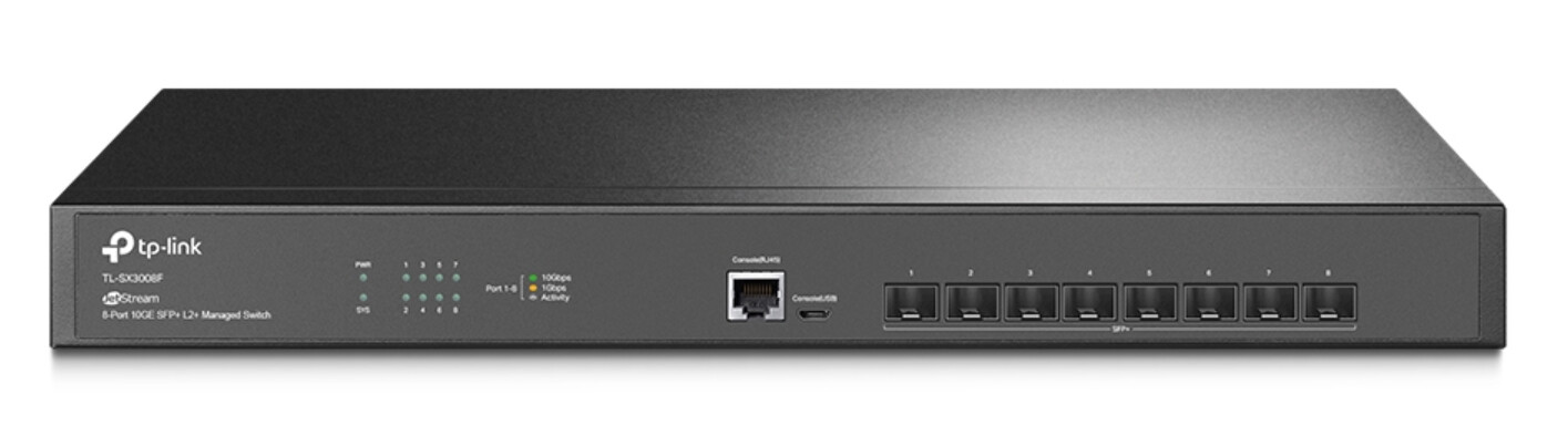 Switch Ethernet L2+ à 8 Ports, 8x Multi-RJ45 Gigabit 100M/1000M/2,5G, avec  4x SFP+ Liaisons Montantes 10Gb, S3200-8MG4S -  France