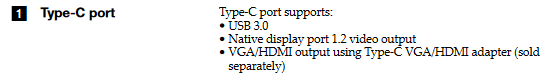 Miix520 USBC DP support